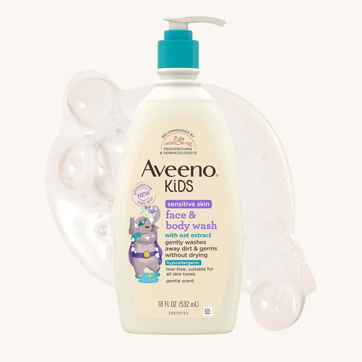 Aveeno Kids Face & Body Wash 18Fl Oz