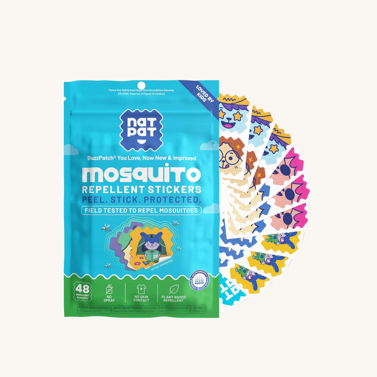 NATPAT Buzz Patch Mosquito Patch Stickers