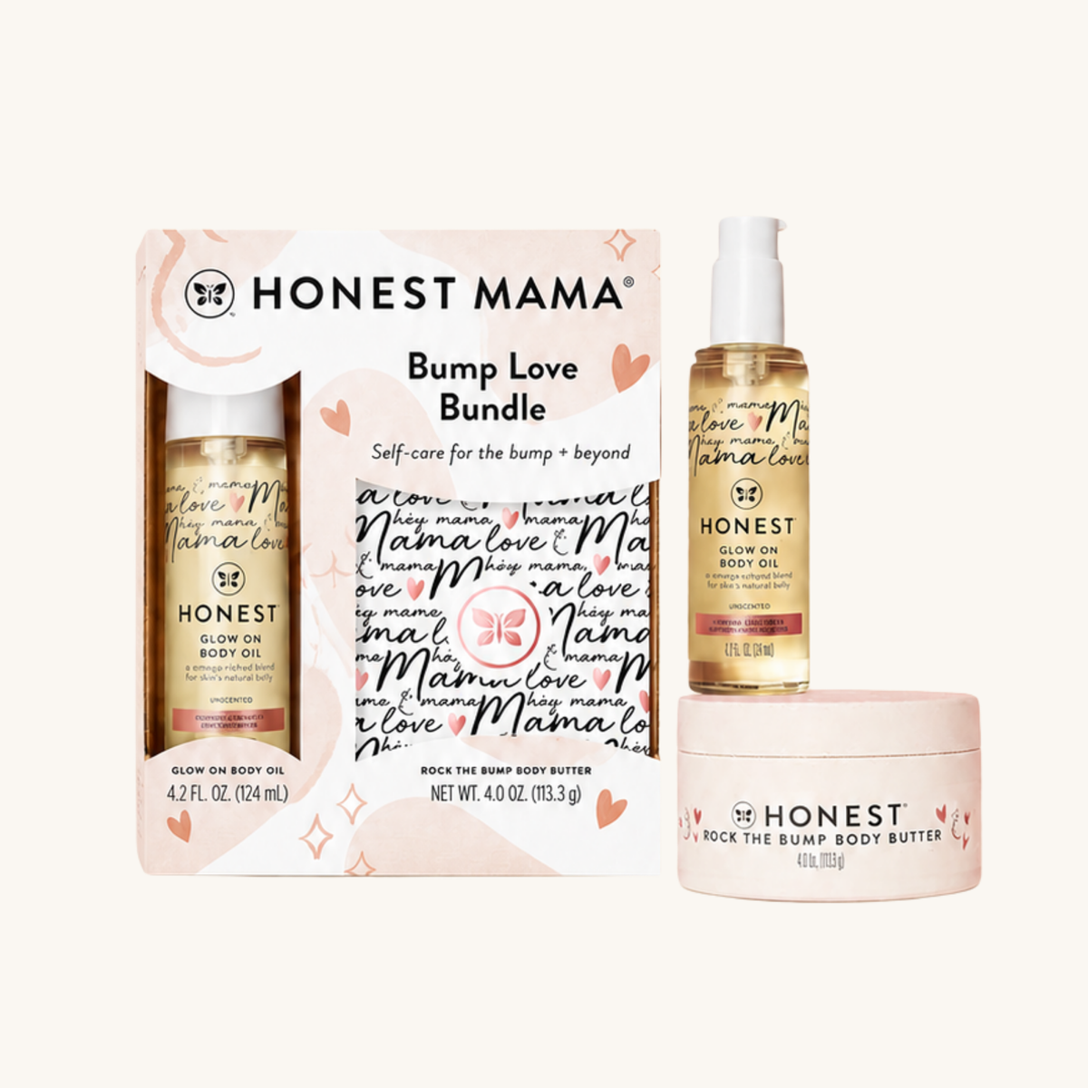The Honest Company Mama Body and Belly Bump Love Bundle
