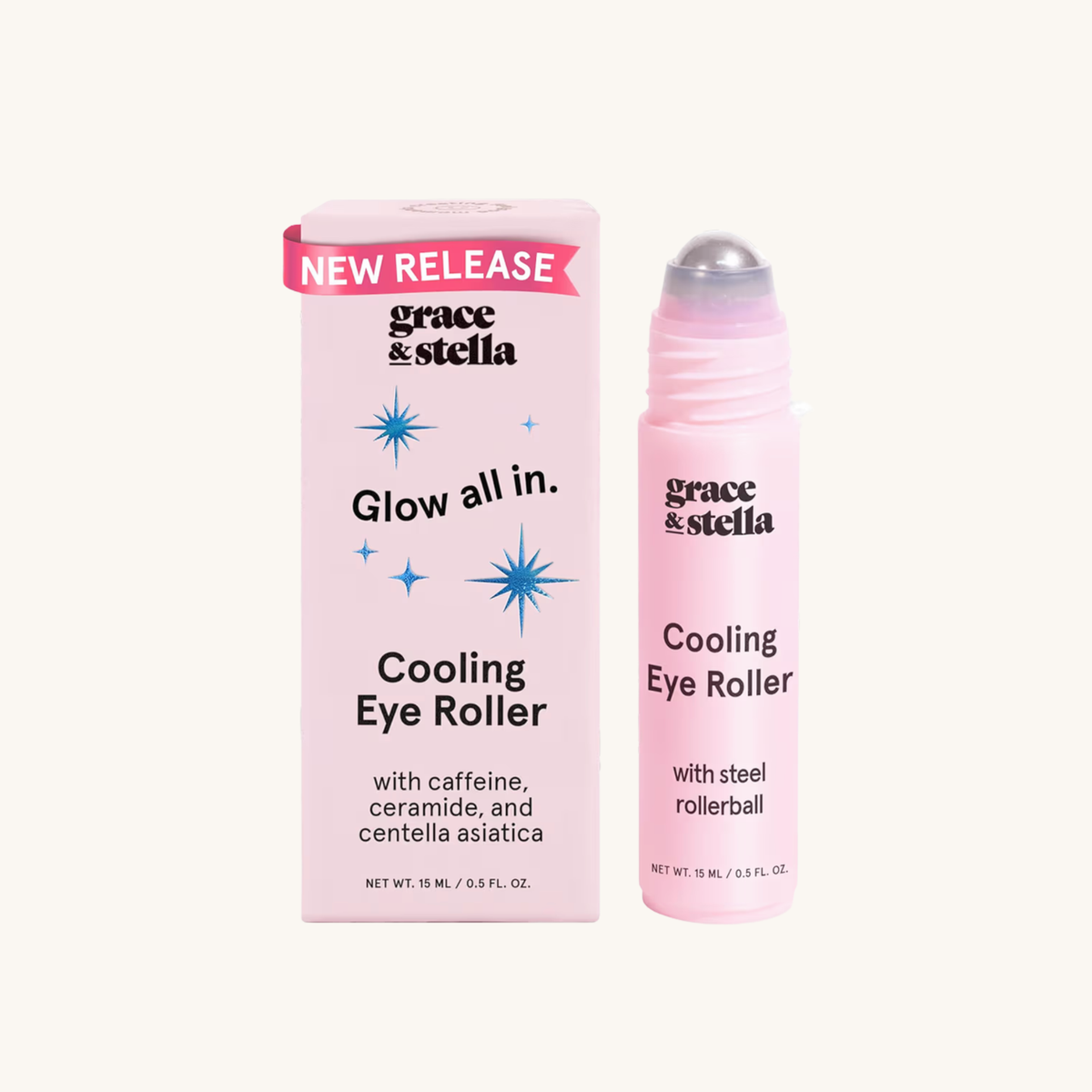 grace & stella Under Eye Brightener with Cooling Metal Rollerball