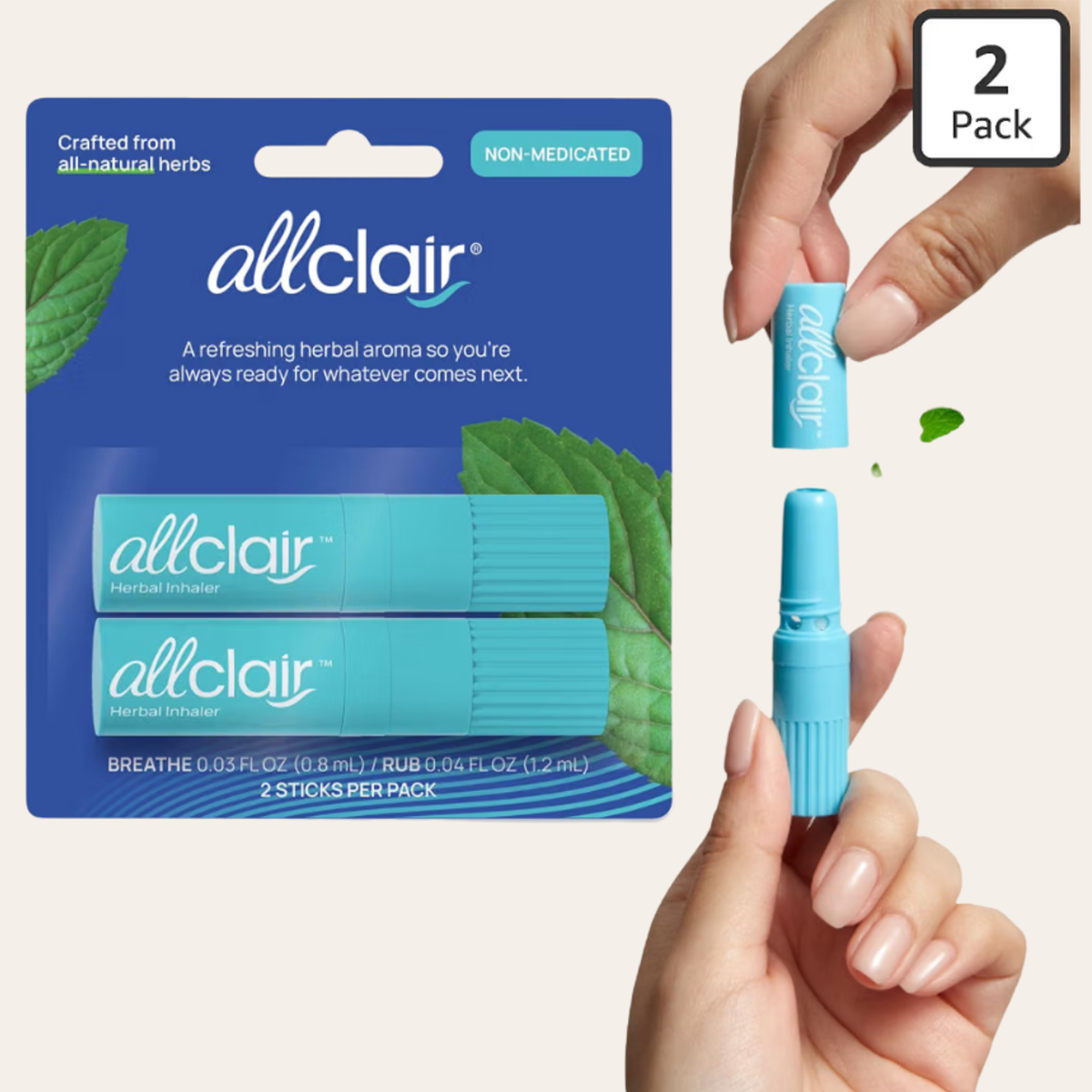 Allclair Nausea Relief Inhaler Stick