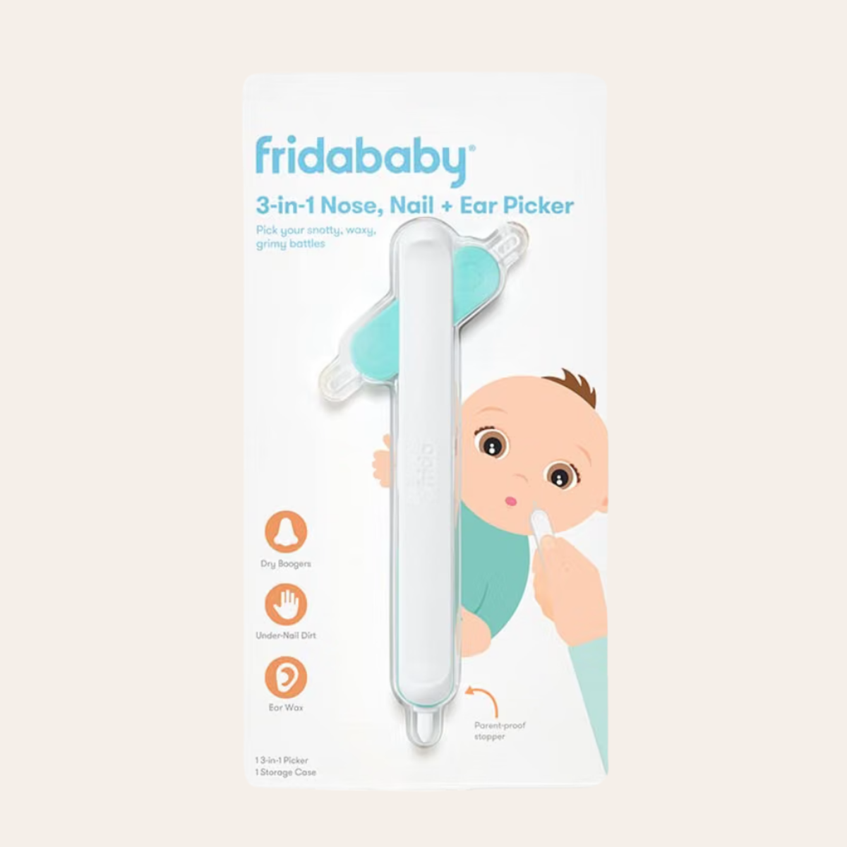 Frida Baby 3-in-1 Nose, Nail + Ear Picker