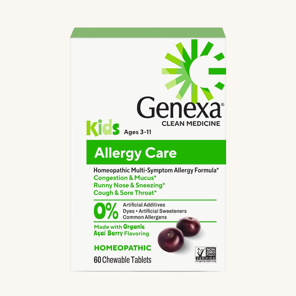 Genexa Kids Allergy Relief, Drug Free & Made Clean
