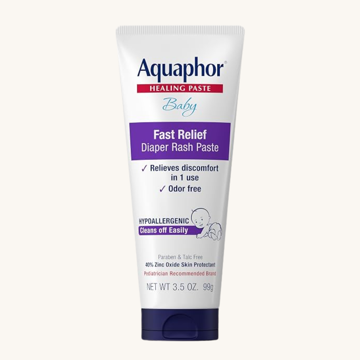 Aquaphor Baby Diaper Rash Paste with Zinc Oxide