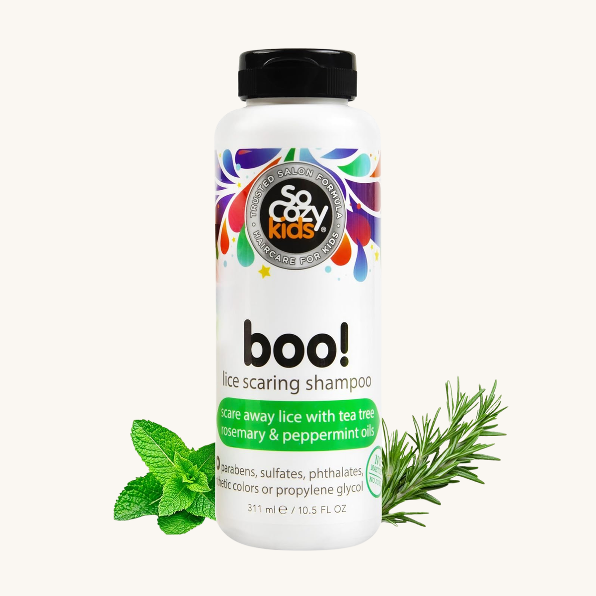 SoCozy Kids Boo! Lice Shampoo, Gentle Lice Treatment