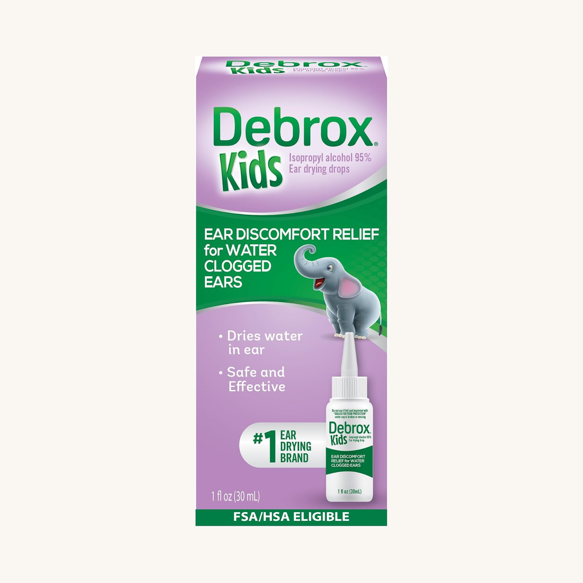 Debrox Kids Ear Discomfort Relief Drops for Water Clogged Ears