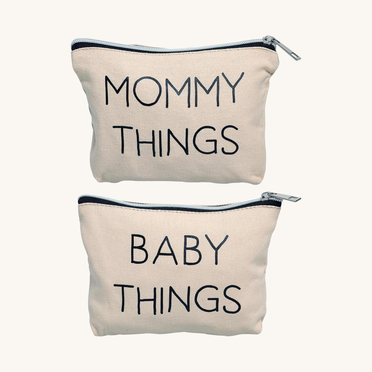 Pearhead Mommy and Baby Things Zipper Pouches