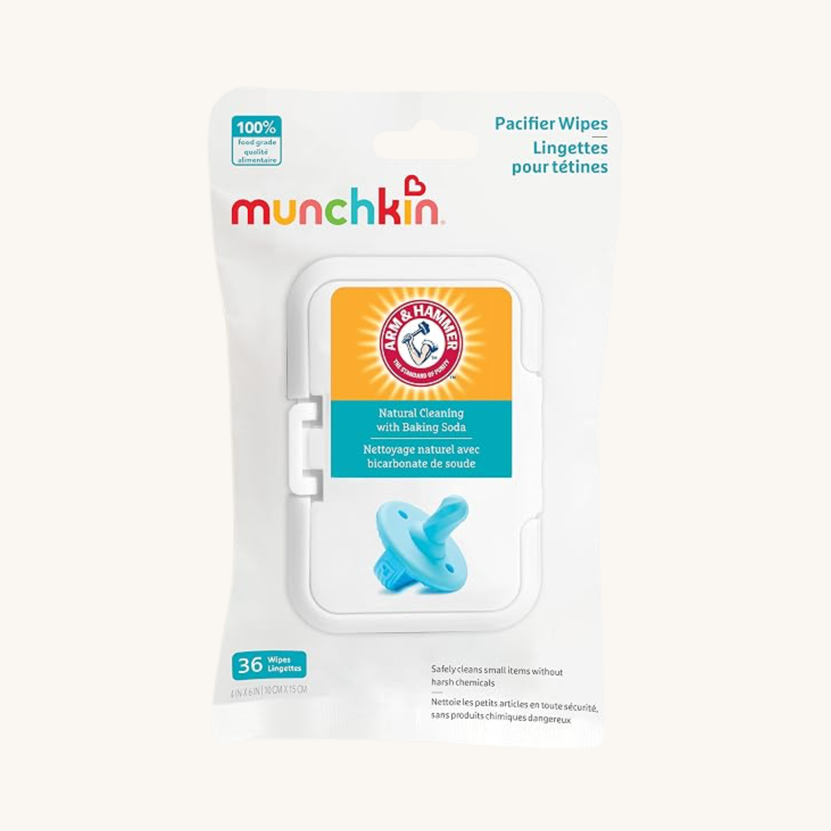 Munchkin Arm & Hammer Pacifier Wipes for Baby Essentials