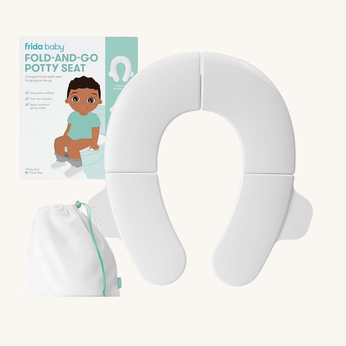 Frida Baby Fold-and-Go Portable Potty Seat for Toilet